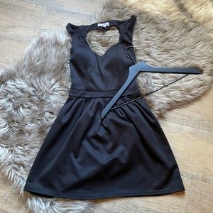 Woman’s black dress